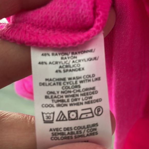 Lou & Grey Signature Soft Pink Cap Sleeve Tee Size Large NEW - Picture 6 of 9